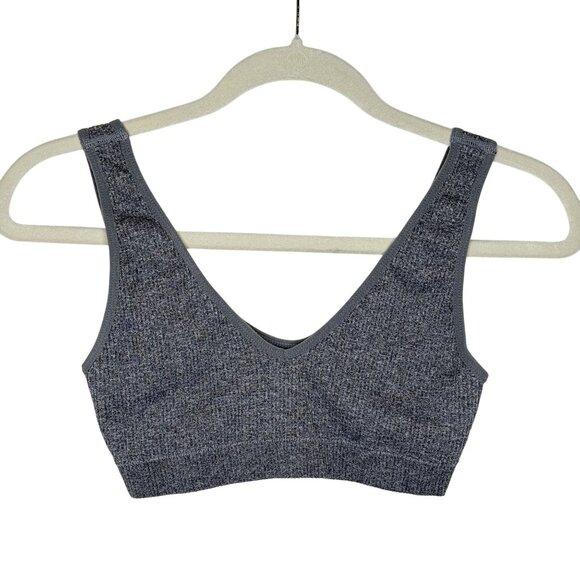 Thirdlove Gray Ribbed Sports Bra, S - Picture 1 of 5